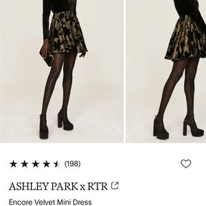 Ashley Park x RTR Velvet Mini Dress